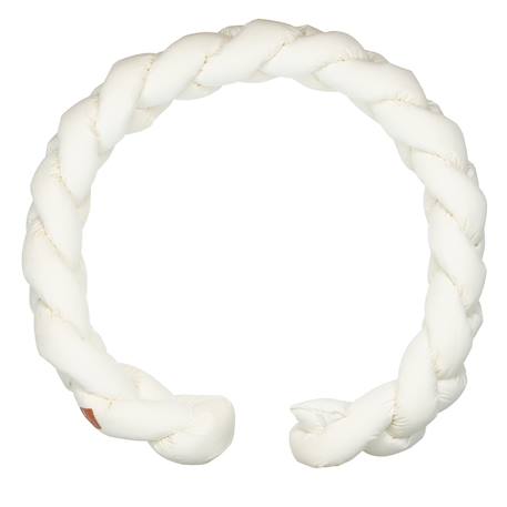 Tresse décorative 3 brins velvet Écru+Gris clair+Vert menthe 1 - vertbaudet enfant 