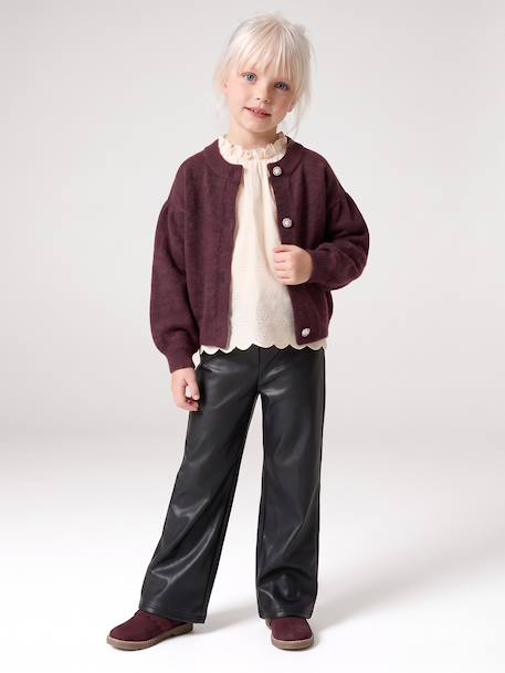 Legging fille slim long noir 3 - vertbaudet enfant 