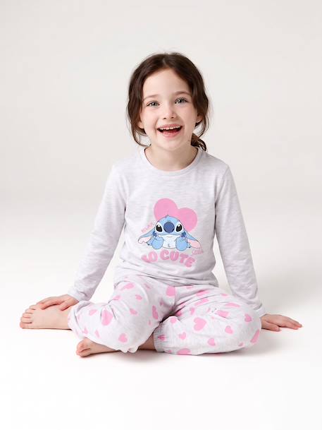 Pyjama Lilo et Stitch fille gris chiné 3 - vertbaudet enfant 