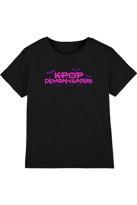 T-shirt halloween motif/style dégoulinant en coton peigné de qualité supérieure Noir 1 - vertbaudet enfant 