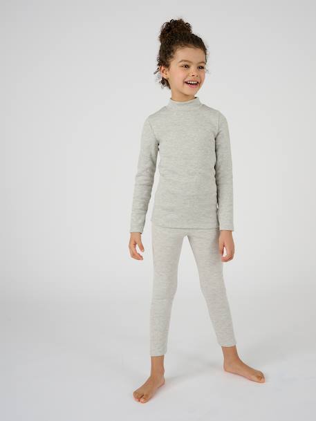 T-shirt thermolactyl côtes molletonnées Blanc+Bleu marine+Gris clair 9 - vertbaudet enfant 