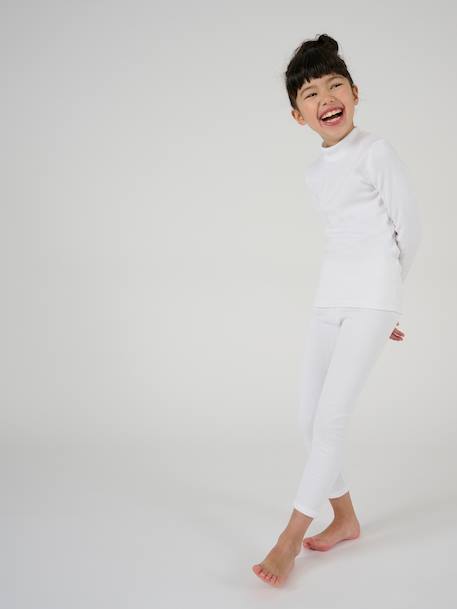 T-shirt thermolactyl côtes molletonnées Blanc+Bleu marine+Gris clair 1 - vertbaudet enfant 