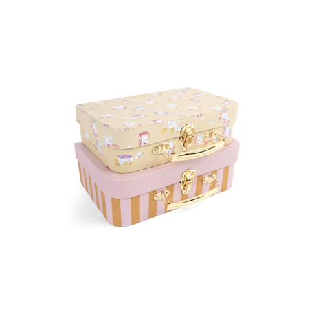 Valises en carton Bleu+Rose 5 - vertbaudet enfant 