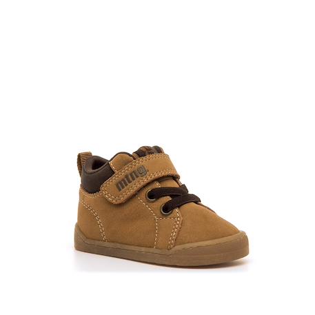 Bottines garçon synthétique fermeture adhésive barefoot Brown 2 - vertbaudet enfant 