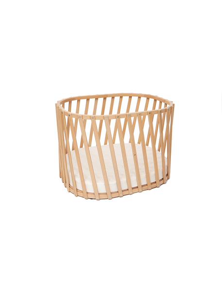 Lit bébé évolutif en bois naturel avec matelas LUGO Naturel 2 - vertbaudet enfant 