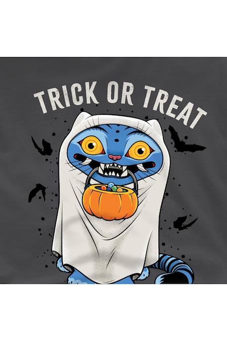 T-shirt halloween motif derpy tigre en coton peigné de qualité supérieure trick or treat Anthracite 3 - vertbaudet enfant 