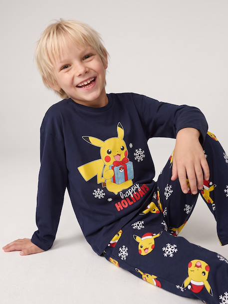 Pyjama de Noël Pikachu marine 10 - vertbaudet enfant 