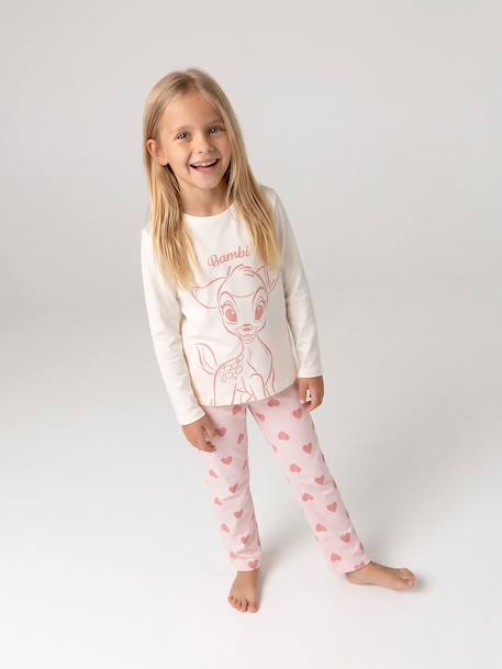 Pyjama Bambi enfant fille rose pâle 1 - vertbaudet enfant 