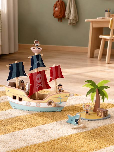 Bateau pirate en bois FSC® rouge 8 - vertbaudet enfant 
