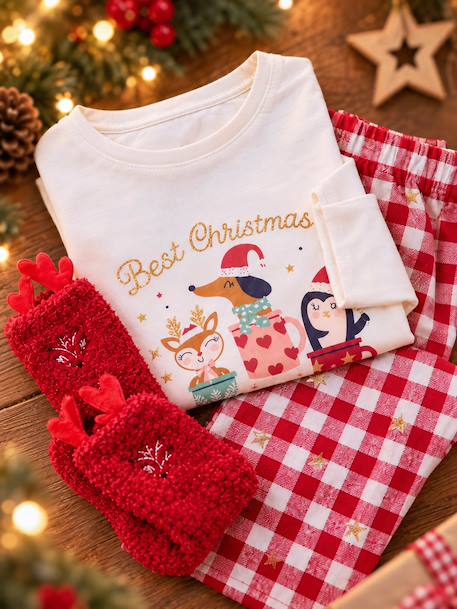 Coffret pyjama fille avec chaussettes écru 10 - vertbaudet enfant 