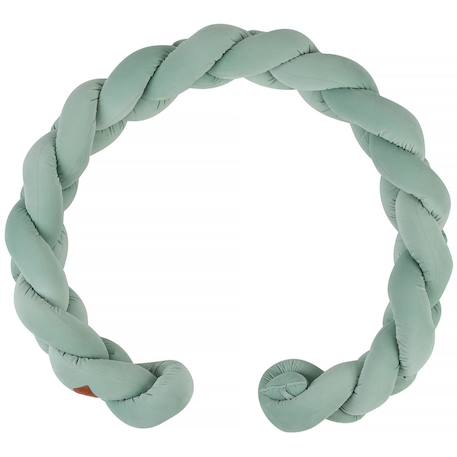 Tresse décorative 3 brins velvet Écru+Gris clair+Vert menthe 7 - vertbaudet enfant 