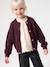 Gilet fille boutons bijoux prune 2 - vertbaudet enfant 