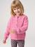 Gilet fille loose maille mousseuse bleu pétrole+gris chiné+menthe+rose+violine 19 - vertbaudet enfant 
