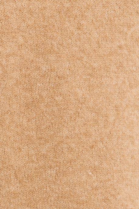 Robe en maille, col roulé Beige+Rose 2 - vertbaudet enfant 