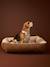 Panier matelassé en velours pour chien, disponible en 3 tailles camel+marron imprimé 11 - vertbaudet enfant 