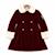 Manteau bordeaux fille en velours et fausse fourrure  anoushka Bordeaux 3 - vertbaudet enfant 