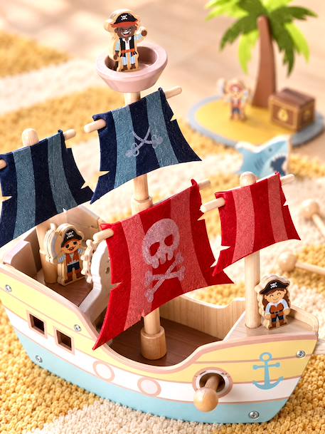 Bateau pirate en bois FSC® rouge 9 - vertbaudet enfant 
