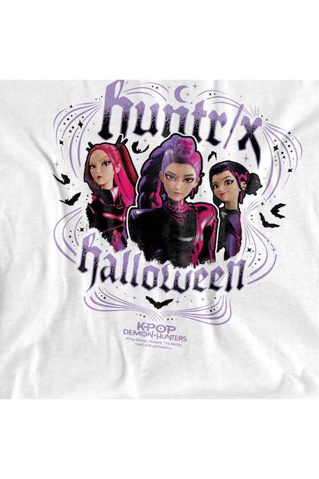 T-shirt halloween en coton peigné de qualité supérieure huntrix Blanc 3 - vertbaudet enfant 