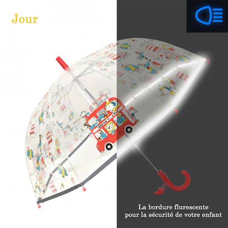 Parapluie cloche transparent Blanc+Bleu+Marron+Multicolore+Rose+Rouge 32 - vertbaudet enfant 