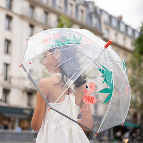 Parapluie cloche transparent Blanc+Bleu+Marron+Multicolore+Rose+Rouge 26 - vertbaudet enfant 