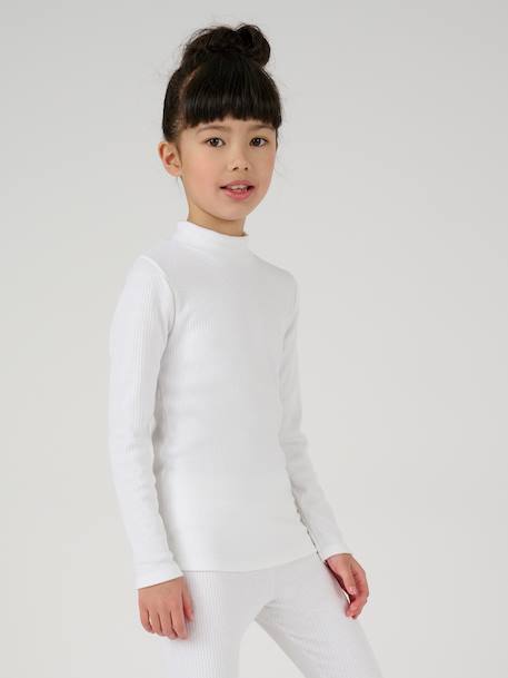 T-shirt thermolactyl côtes molletonnées Blanc+Bleu marine+Gris clair 4 - vertbaudet enfant 