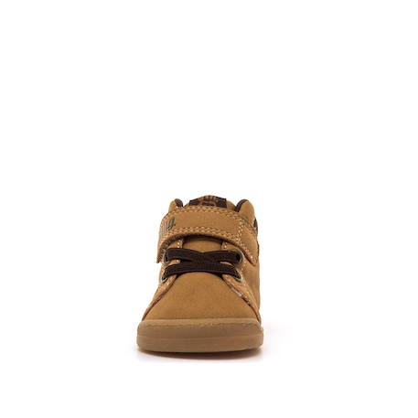 Bottines garçon synthétique fermeture adhésive barefoot Brown 3 - vertbaudet enfant 
