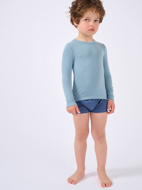 T-shirt thermolactyl sensitive Bleu marine+Bleu poudré+Gris clair+Noir+Rose poudré 6 - vertbaudet enfant 