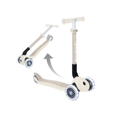 Trottinette 3 roues junior foldable lights essential Beige coconut+Bleu ciel+Pêche+Rose berry+Vert pistache 2 - vertbaudet enfant 