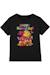 T-shirt motif viva et poppy motif/style citrouille en coton peigné de qualité supérieure Noir 1 - vertbaudet enfant 