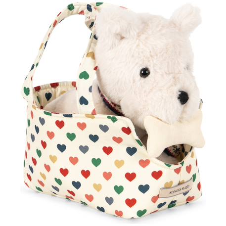 Peluche chien Blanc, bleu, rouge 1 - vertbaudet enfant 