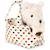 Peluche chien Blanc, bleu, rouge 1 - vertbaudet enfant 