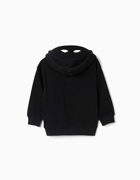 Sweat à capuche avec imprimé qui brille dans le noir Noir 3 - vertbaudet enfant 
