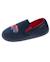 Chaussons mocassins polaire chinée, maintien du pieds, semelle légère, souple Gris chiné+Marine 7 - vertbaudet enfant 