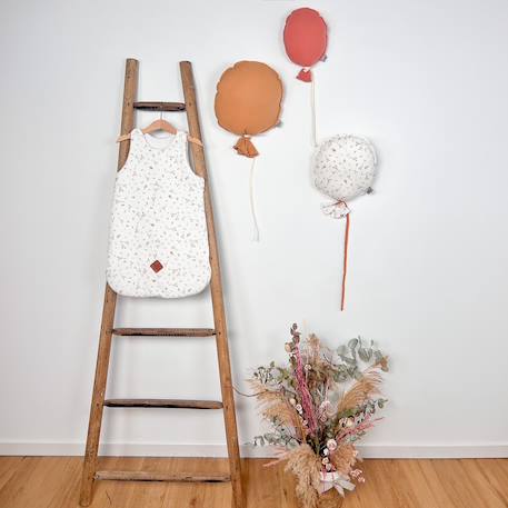 Ballon mural décoratif en coton imprimé 28cm Beige+Blanc+Bleu+Vert de gris 3 - vertbaudet enfant 