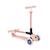 Trottinette 3 roues junior foldable lights essential Beige coconut+Bleu ciel+Pêche+Rose berry+Vert pistache 17 - vertbaudet enfant 