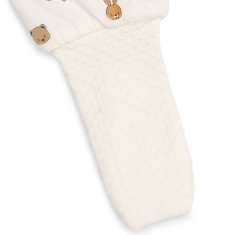 Gigoteuse à pieds avec manches amovibles mini teddy bear (18-36 mois) Blanc, bleu, marron+Ecru, beige 5 - vertbaudet enfant 