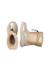 Bottes bébé fille en daim et tissu technique varna 2, imperméables Platine 4 - vertbaudet enfant 