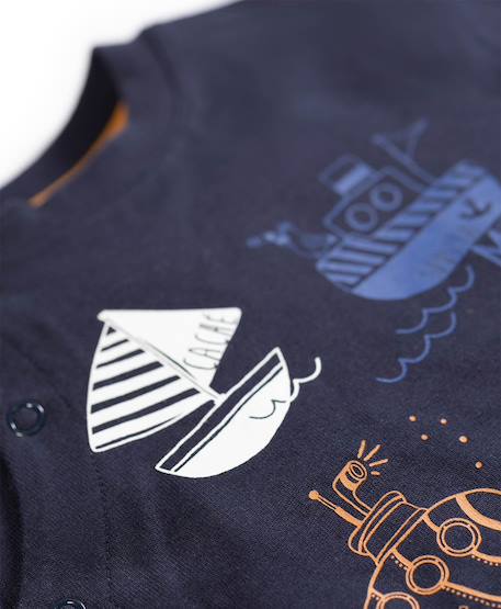 Ensemble pantalon + haut 100% coton bébé garçon Indigo 3 - vertbaudet enfant 
