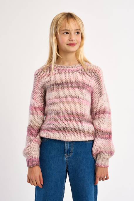 Pull en tricot tie-dye Camel+Rose 10 - vertbaudet enfant 