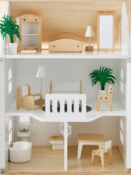 Maison romantique des amis des petits + mobilier en bois FSC® blanc 7 - vertbaudet enfant 