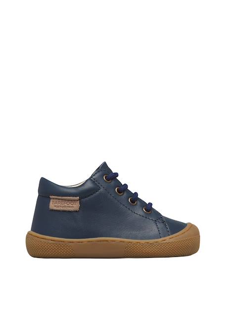 Chaussures barefoot garçon en cuir amur Gris tourterelle+Marine 6 - vertbaudet enfant 
