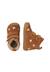 Bottines barefoot bébé fille en daim wigghi à scratch, broderies papillons Marron-rose 4 - vertbaudet enfant 