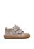 Chaussures premiers pas barefoot bébé fille en daim amur à scratch Gris foncé 1 - vertbaudet enfant 