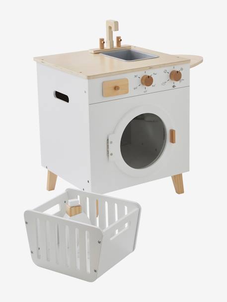 Machine à laver et à repasser en bois FSC® blanc 7 - vertbaudet enfant 