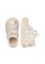 Chaussures premiers pas bébé fille en cuir cocoon à scratch Platine-rose 4 - vertbaudet enfant 