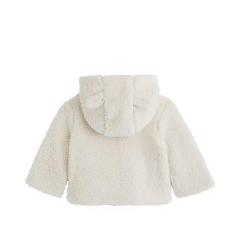 Veste à capuche bébé en sherpa edoni Ecru 3 - vertbaudet enfant 