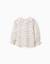 Blouse en coton à manches longues et motif fleuri Blanc 2 - vertbaudet enfant 