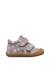 Chaussures premiers pas bébé fille en daim cocoon à scratch Gris foncé-marron+Rose-marron 1 - vertbaudet enfant 