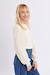 Pull en maille, manches fantaisie Offwhite 1 - vertbaudet enfant 