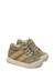 Baskets bébé garçon en daim gazer à zip Beige-vert militaire 2 - vertbaudet enfant 